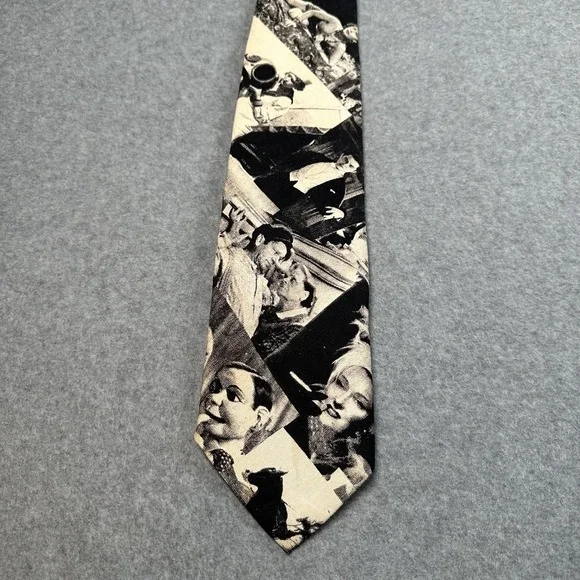 Vintage Delio Collection Old Hollywood Movie Star Novelty Tie 52x4in NOTE - Picture 4 of 7